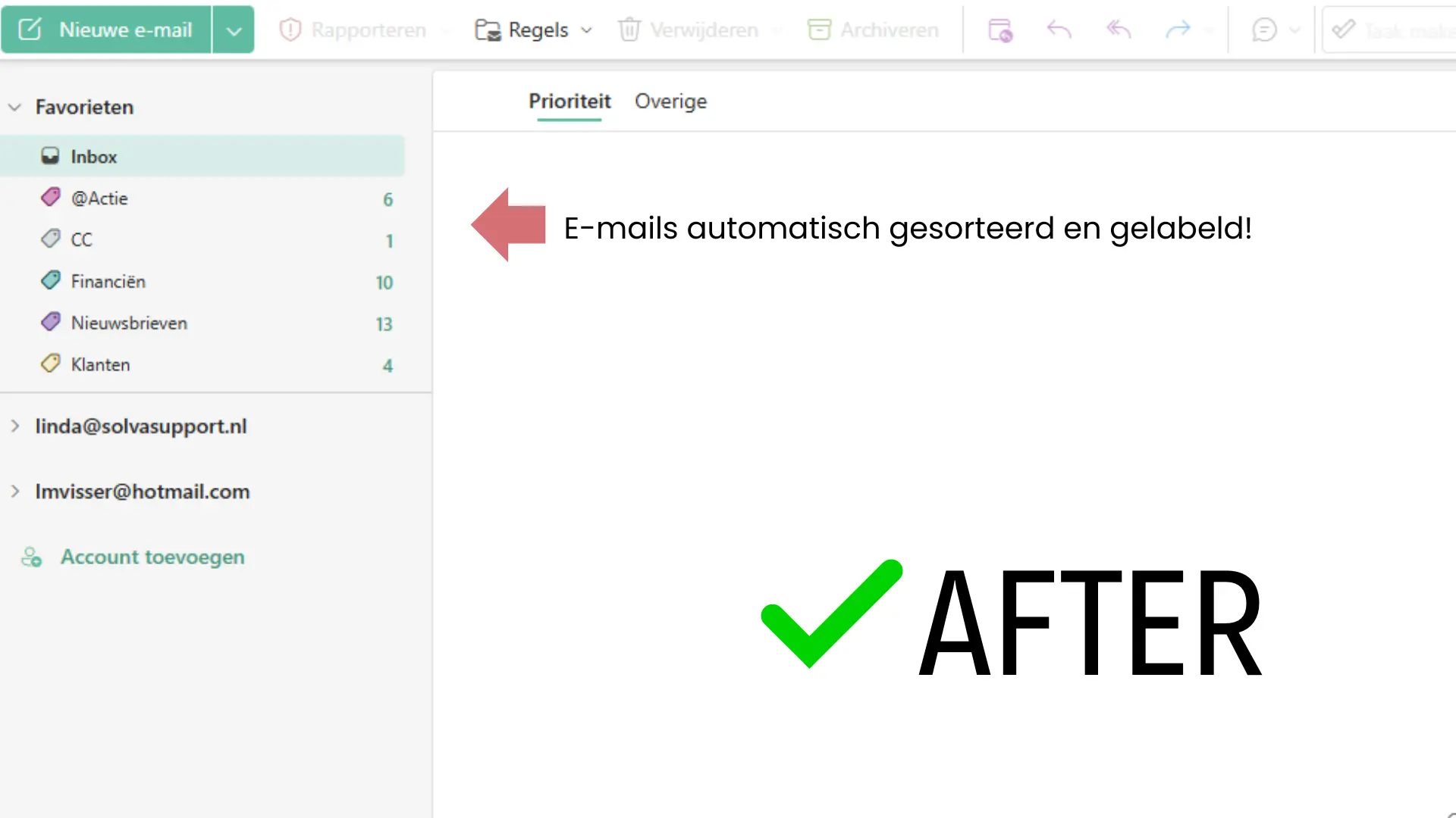 Geautomatiseerde lege inbox after Geautomatiseerde lege inbox after