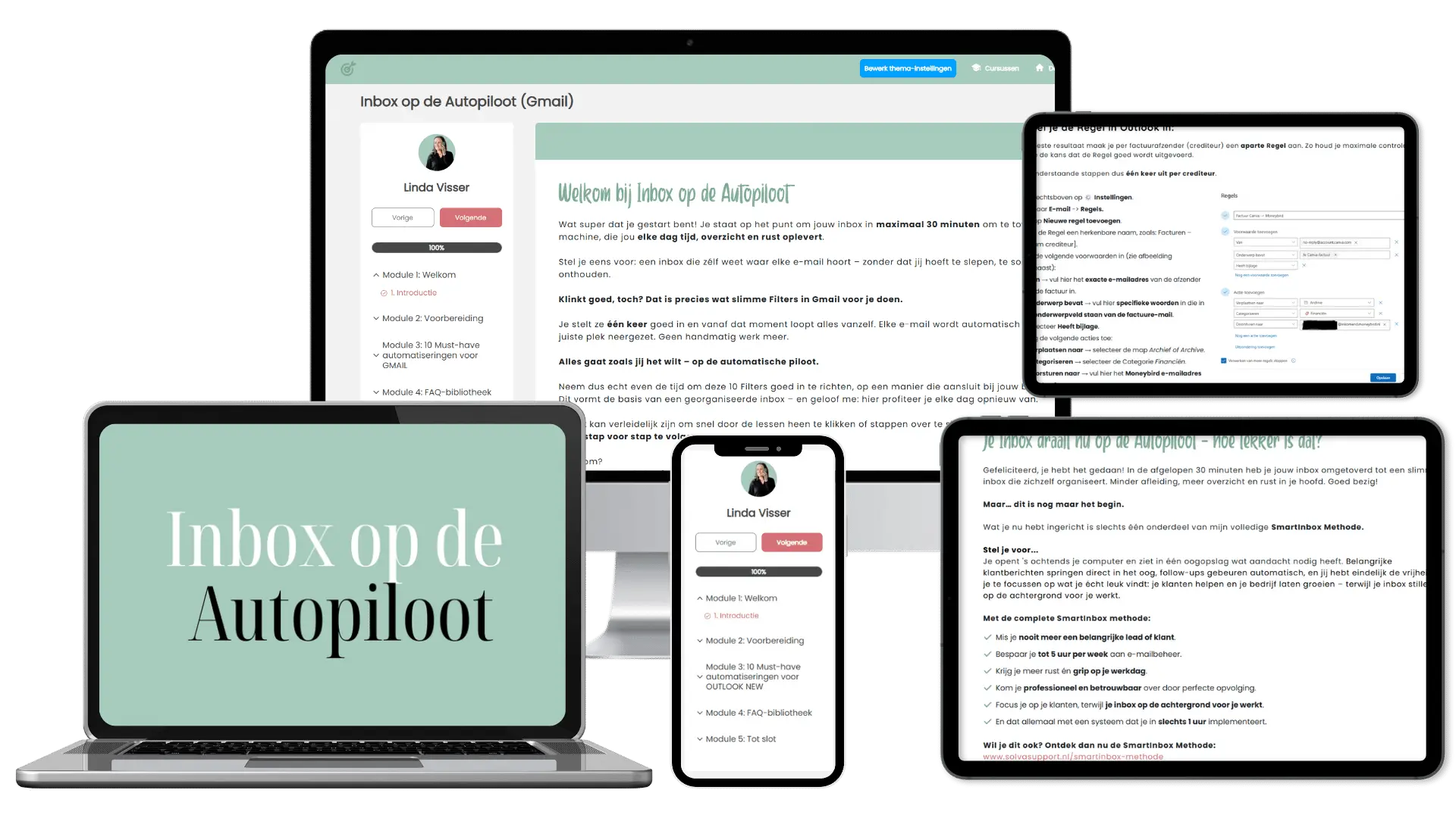 inbox-op-de-autopiloot-methode-coaches Inbox op de Autopiloot methode workflow diagram - stap-voor-stap proces voor email automatisering coaches
