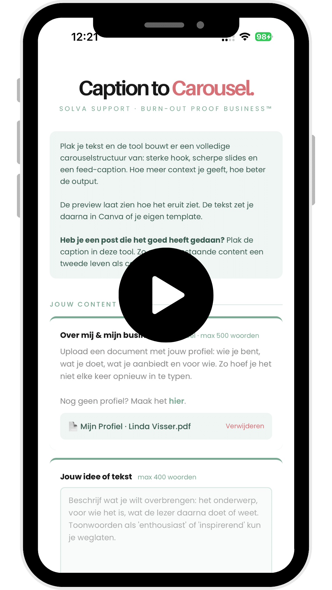 Mockup video De Contentmachine